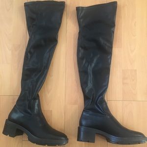 Zara Tall over the knee Stretch Boots